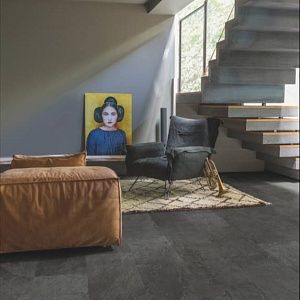 Плитка ПВХ Quick Step Livyn Ambient Glue Plus СЛАНЕЦ ЧЁРНЫЙ AMGP40035 фото 5 | FLOORDEALER